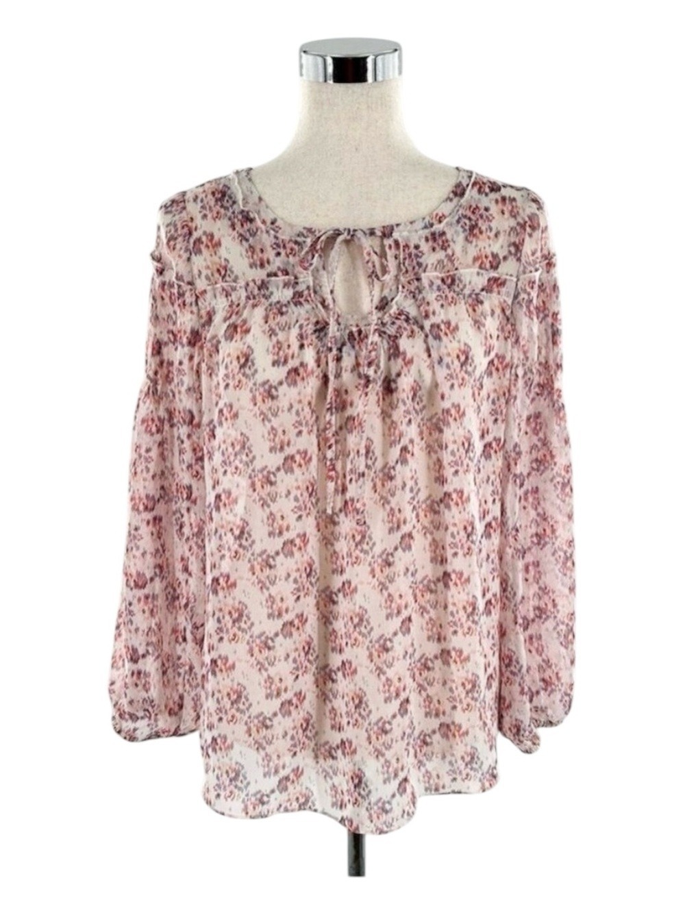 Romeo Juliet Couture Floral Blouse Pink Purple White Small - Picture 2 of 12